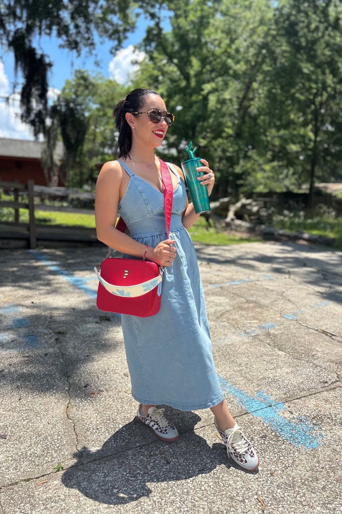 LIGHT DENIM MIDI DRESS