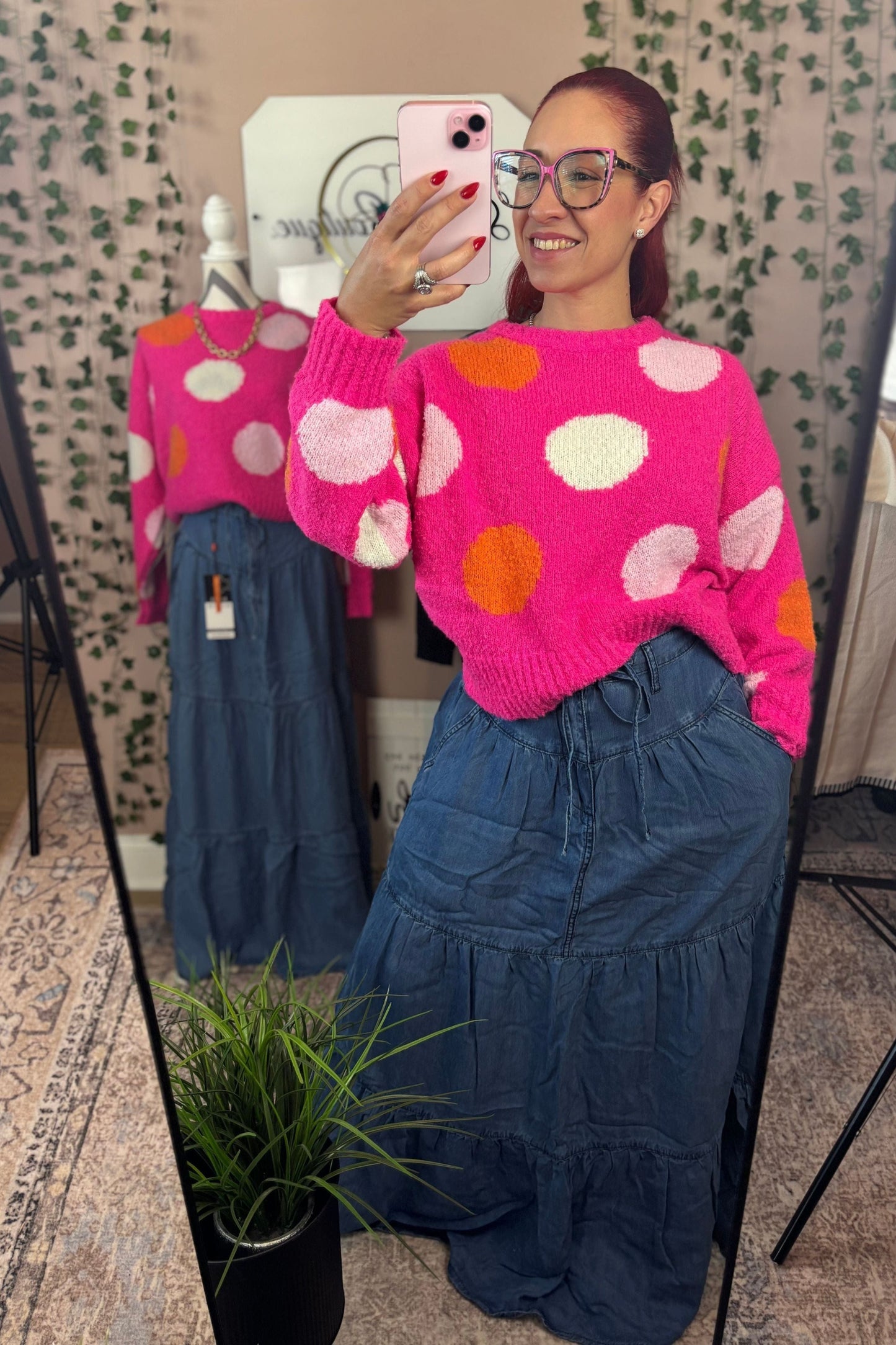 DENIM TENCEL SKIRT