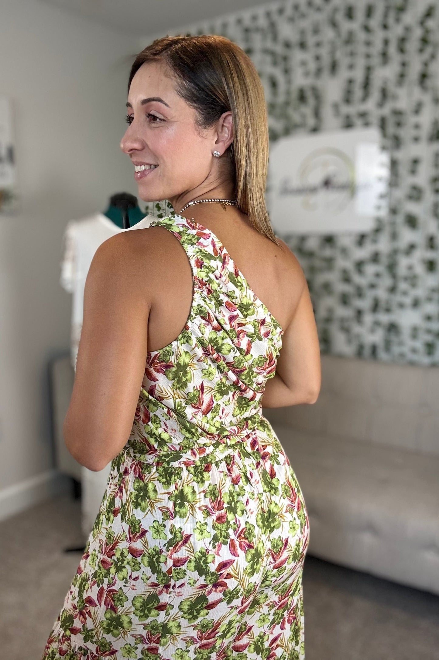 ONE SHOULDER WIDE LEG JUMPSUIT