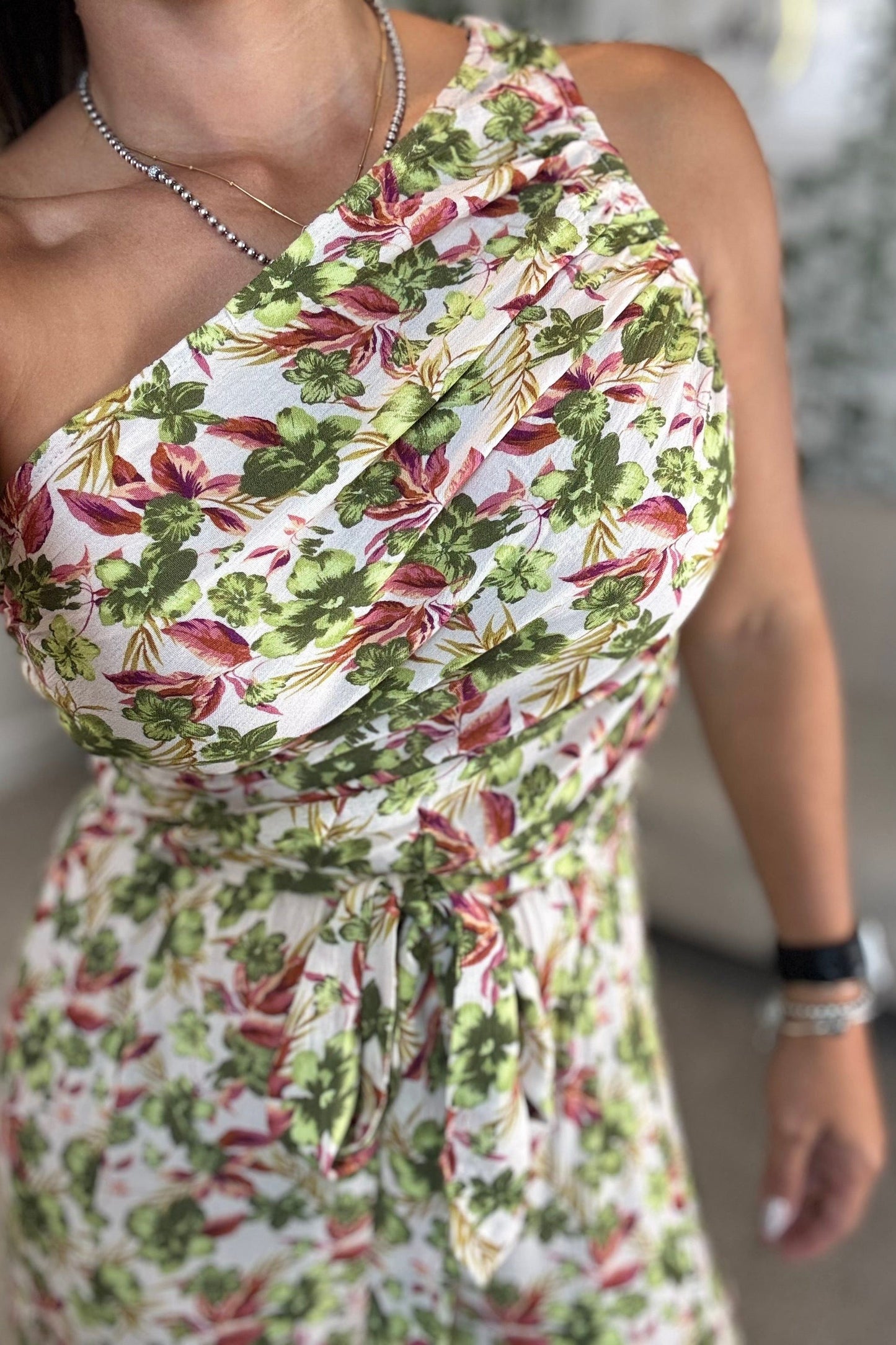 ONE SHOULDER WIDE LEG JUMPSUIT