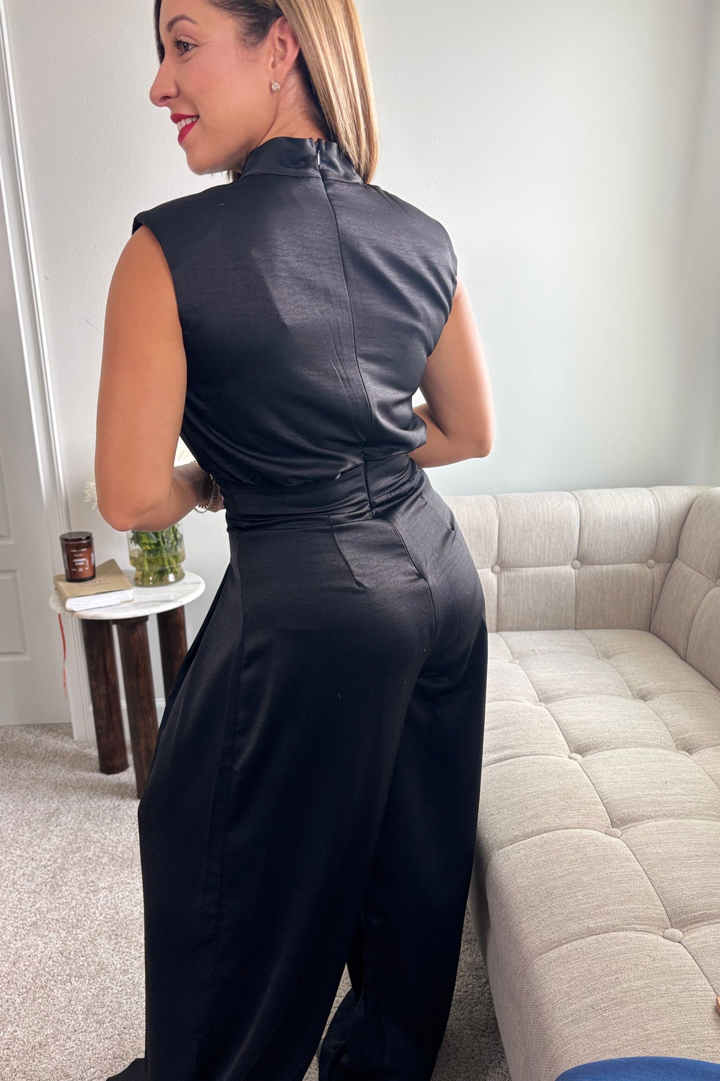 ELEGANT CLASSIC BLACK JUMPSUIT-TIMELESS ELEGANCE