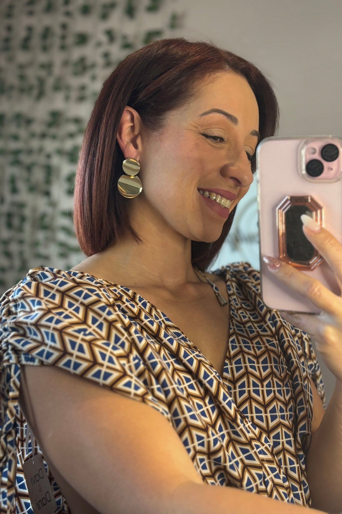 GOLD ROUND EARRINGS