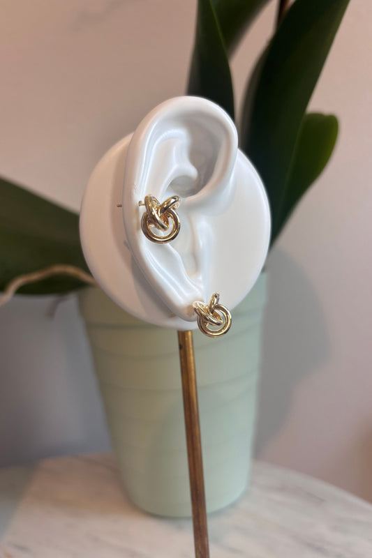 Knot stud earrings