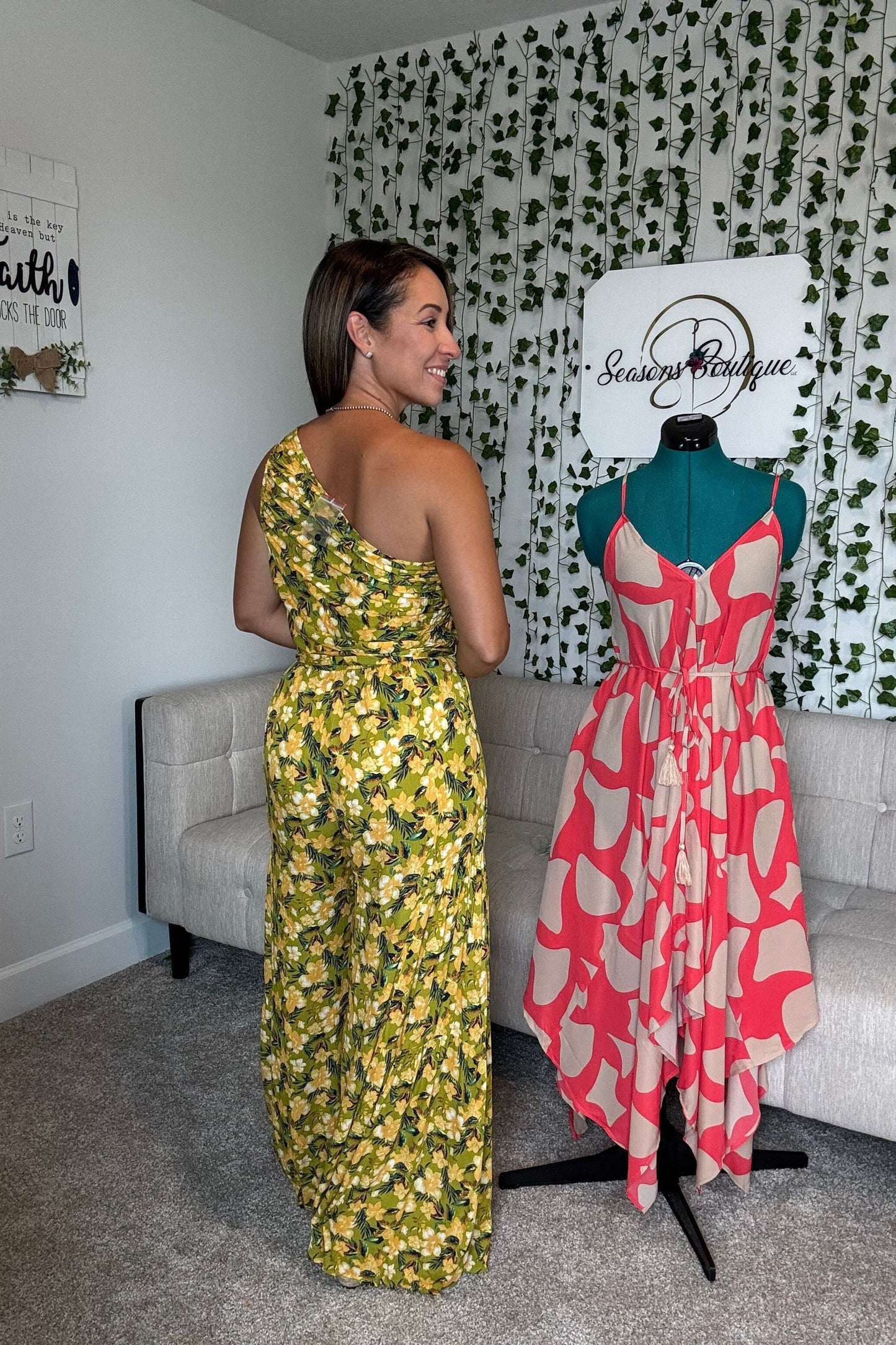 ONE SHOULDER WIDE LEG JUMPSUIT