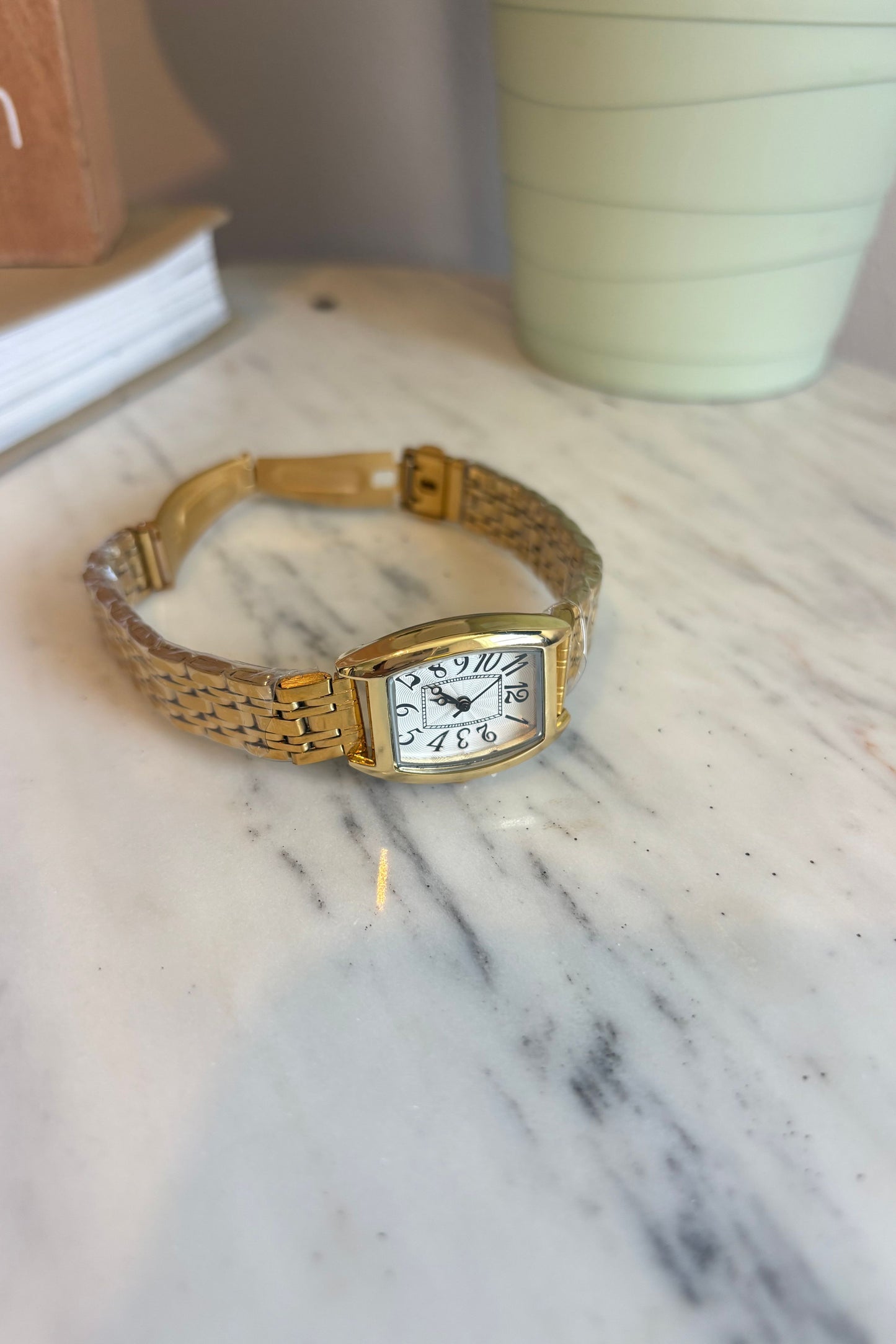 Square Gold Watch