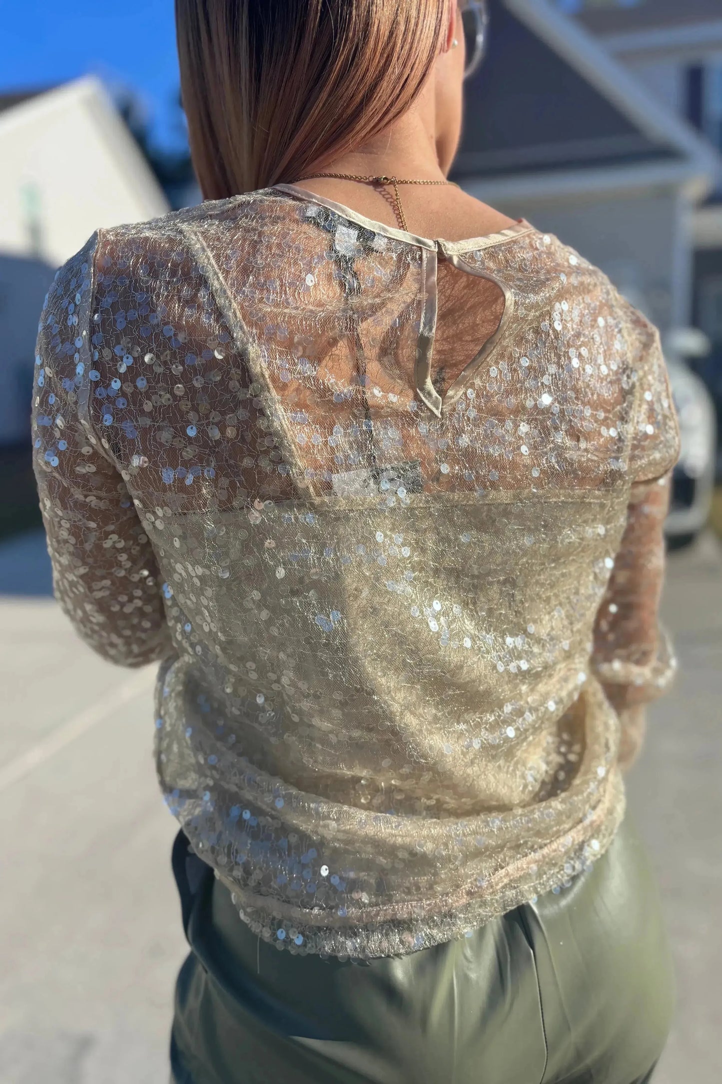 PAISLEY SEQUIN TOP