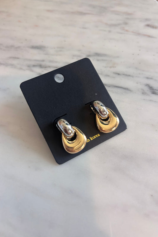 Two tone earrings