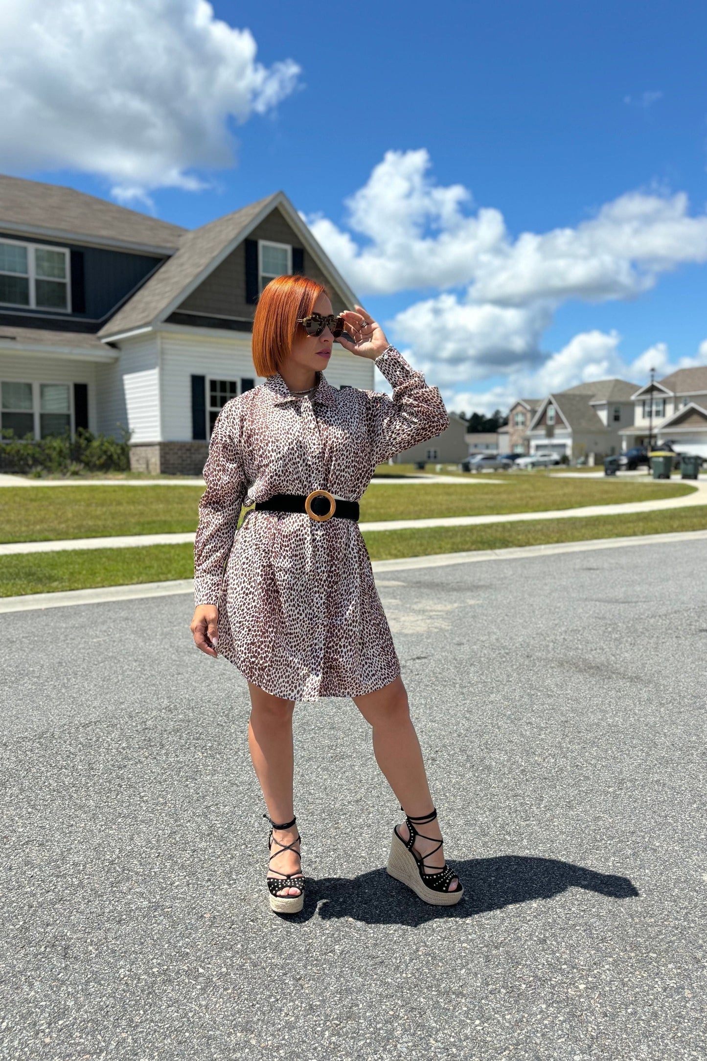 VESTIDO CAMISA LEOPARDO