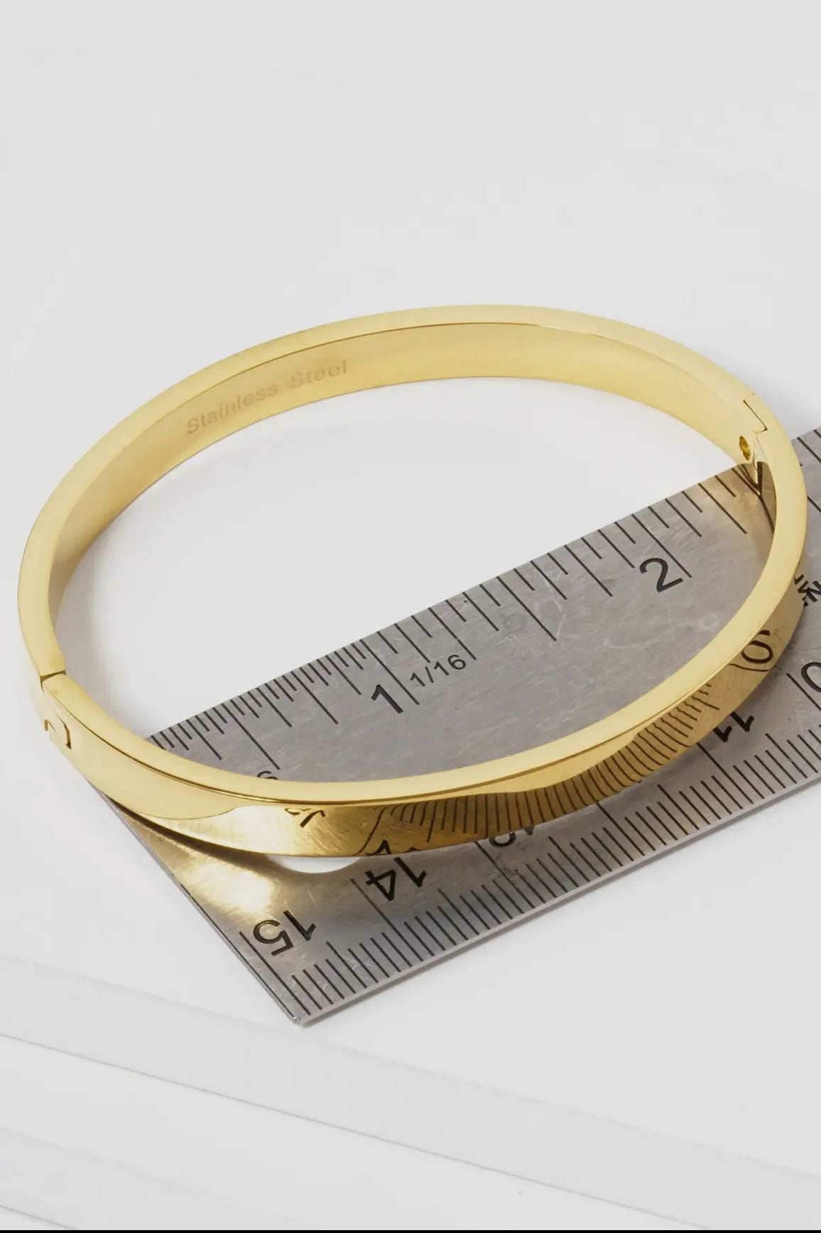 6MM STAINLESS STEEL PLAIN OPEN BANGLE BRACELET