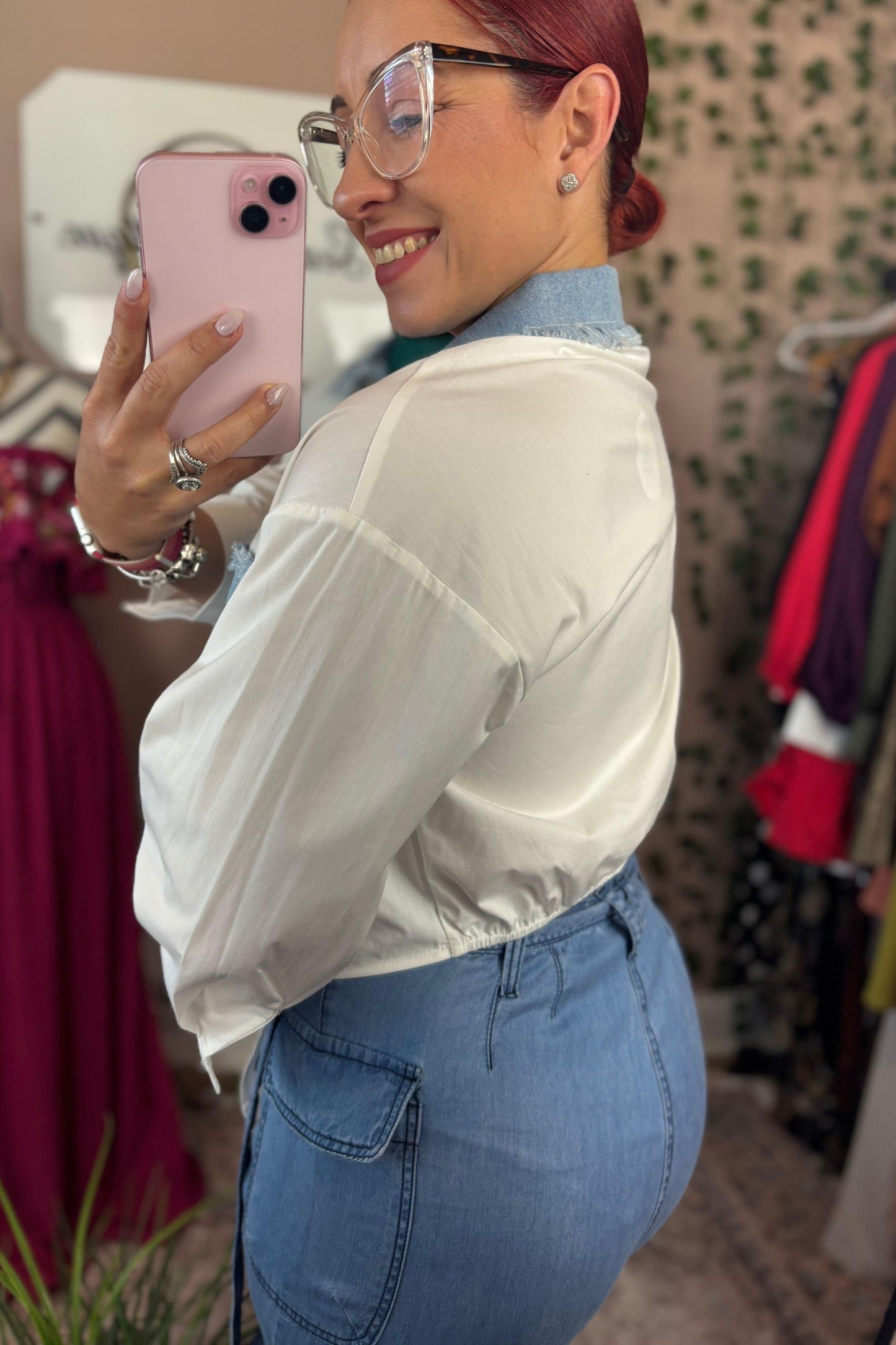 DENIM WHITE SHIRT
