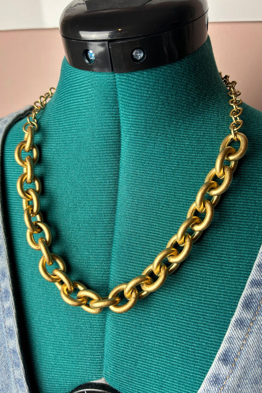 CHUNKY CHAIN GOLD NECKLACE