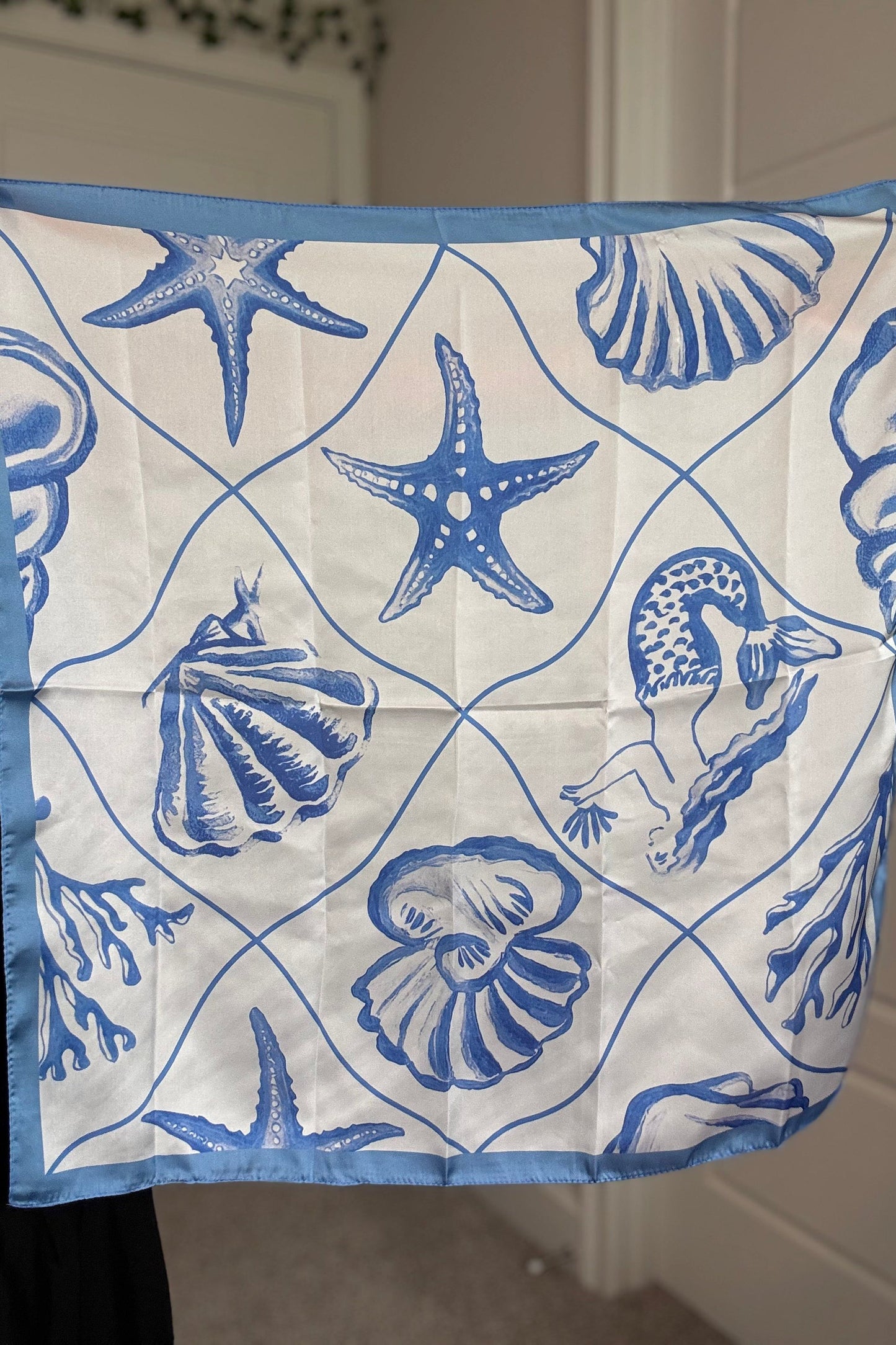 Sea Life Silky Square Scarf
