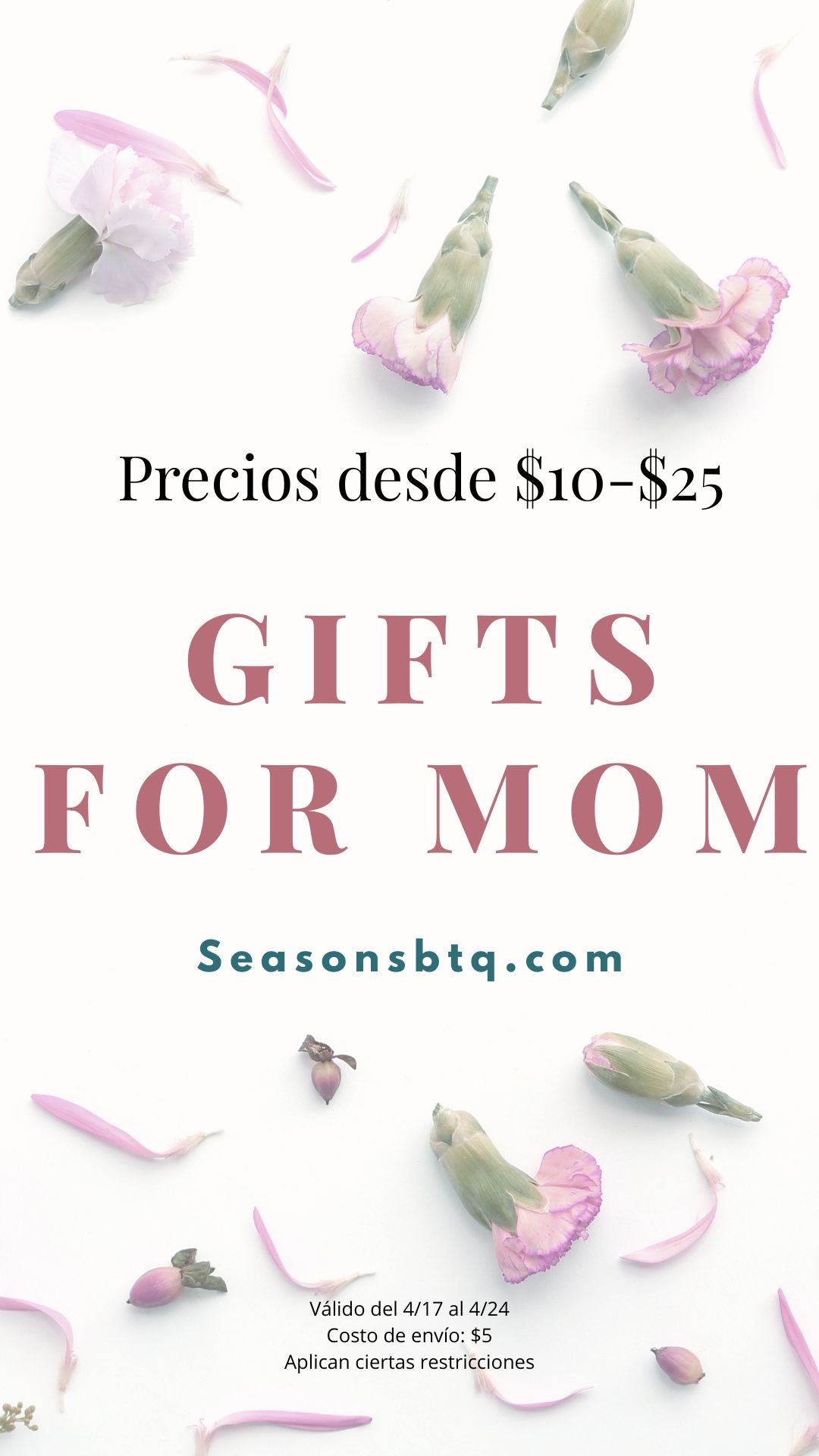 Regalos para mamá (oferta) $10-$25