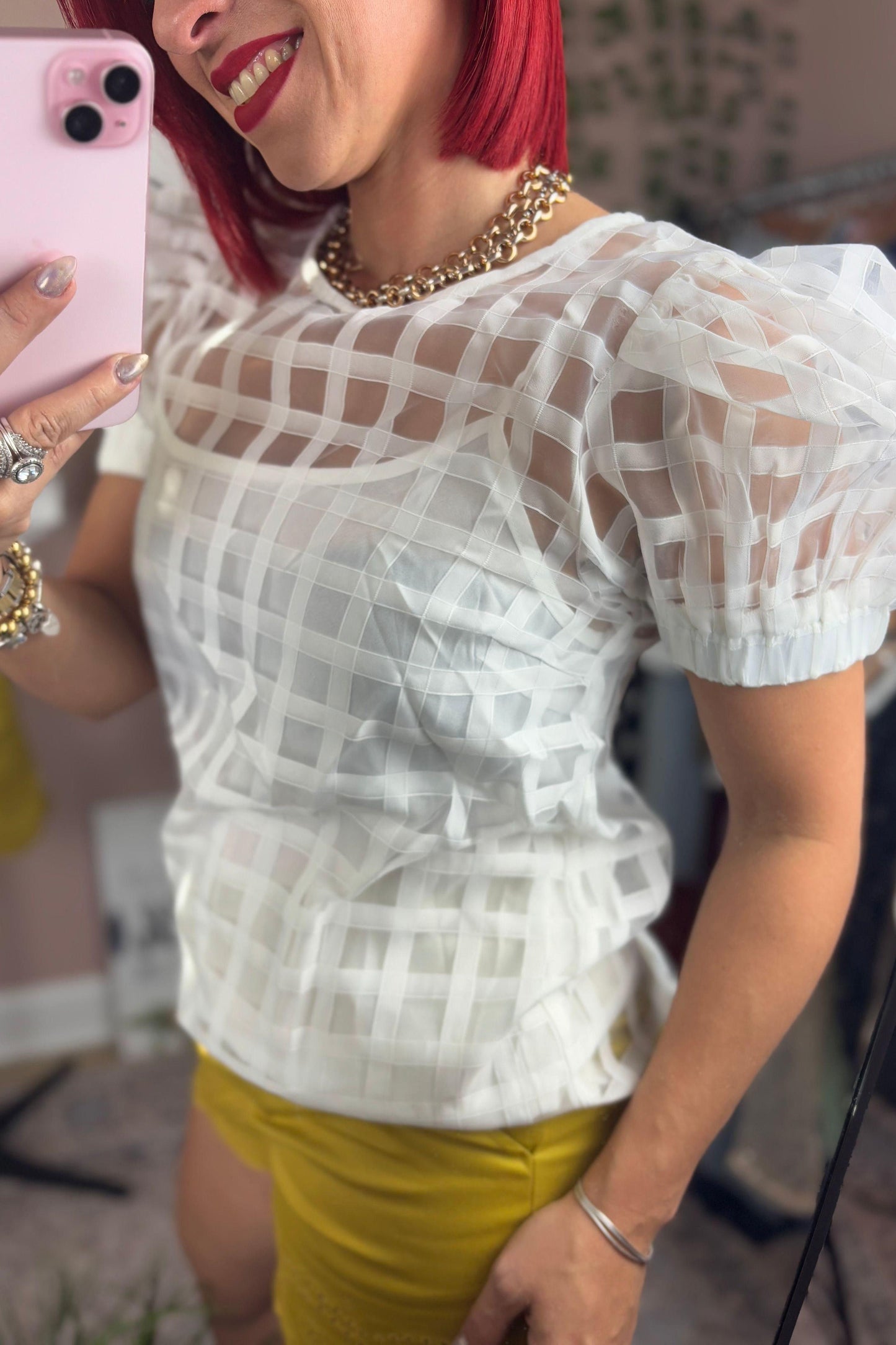 ORGANZA WHITE TOP