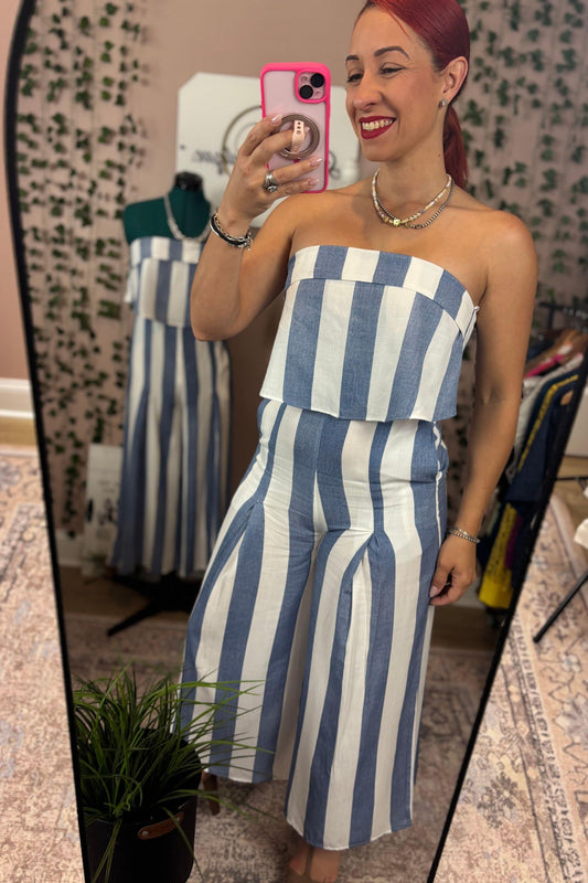 STRAPLESS JUMPSUIT