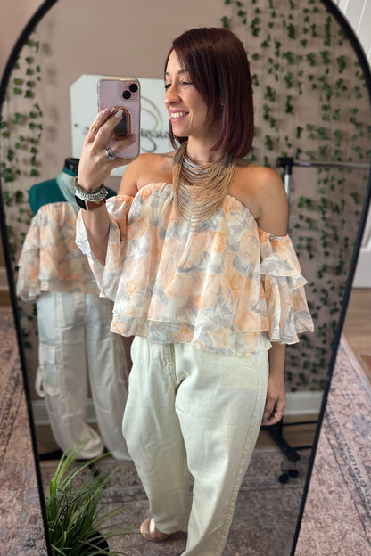 FLORAL OFF SHOULDER TOP