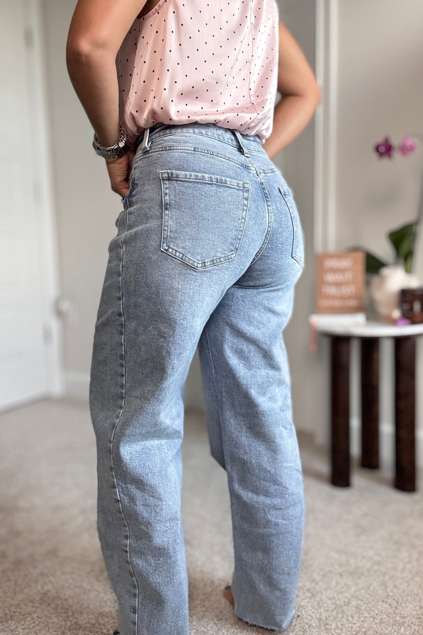 High Waisted Barrel Jeans