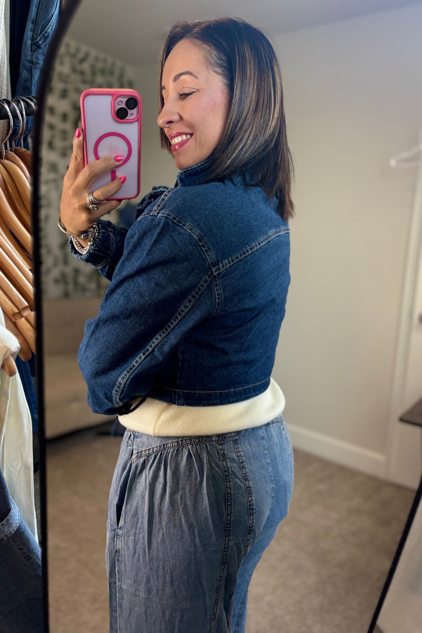 CROPPED DENIM JACKET