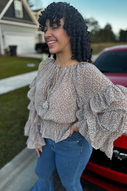 MOCHA BLOUSE