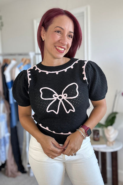 Ribbon Crochet Top