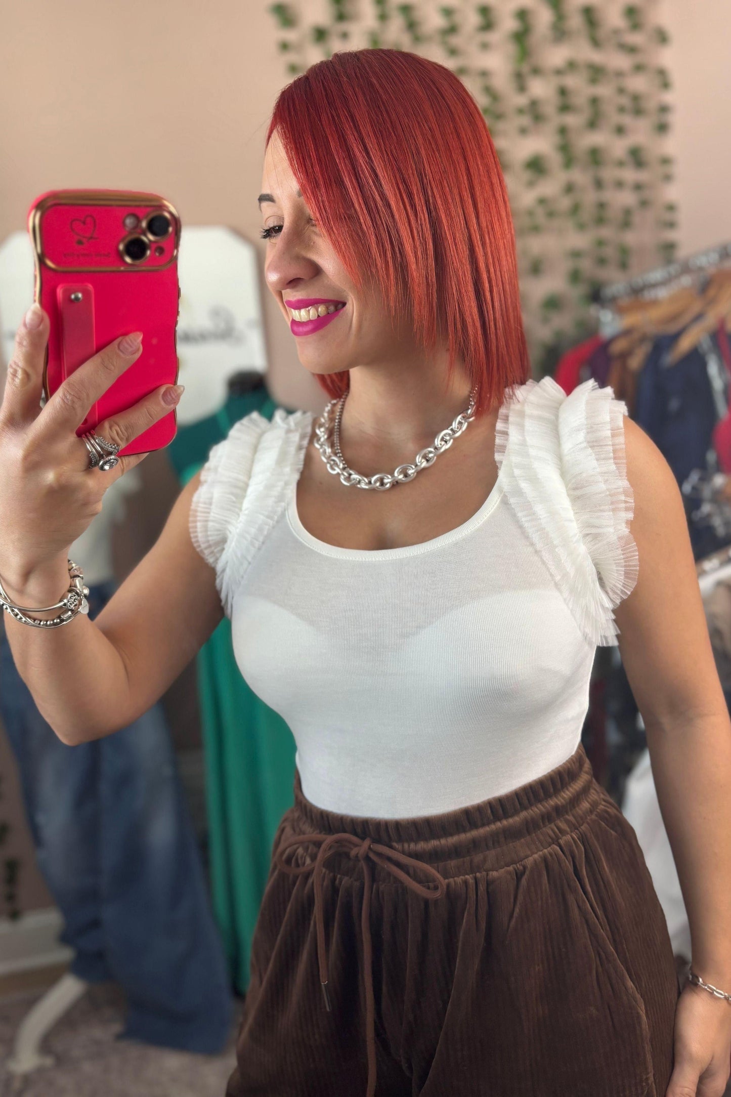 BODY CON VOLANTES DE TUL