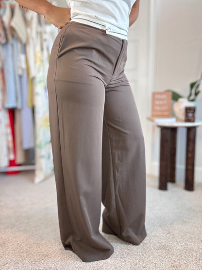 Contrast trousers pant