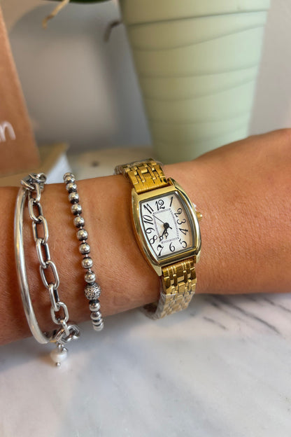 Square Gold Watch