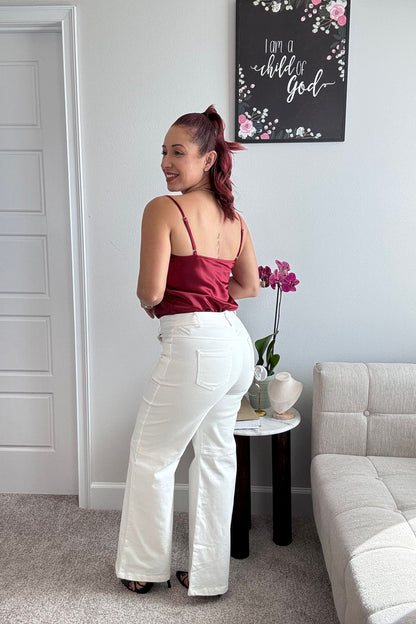 PANTALÓN BLANCO CLÁSICO STRAIGHT LEG