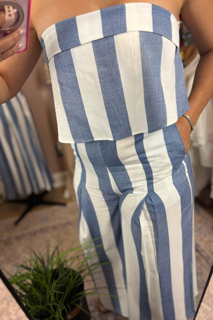 STRAPLESS JUMPSUIT
