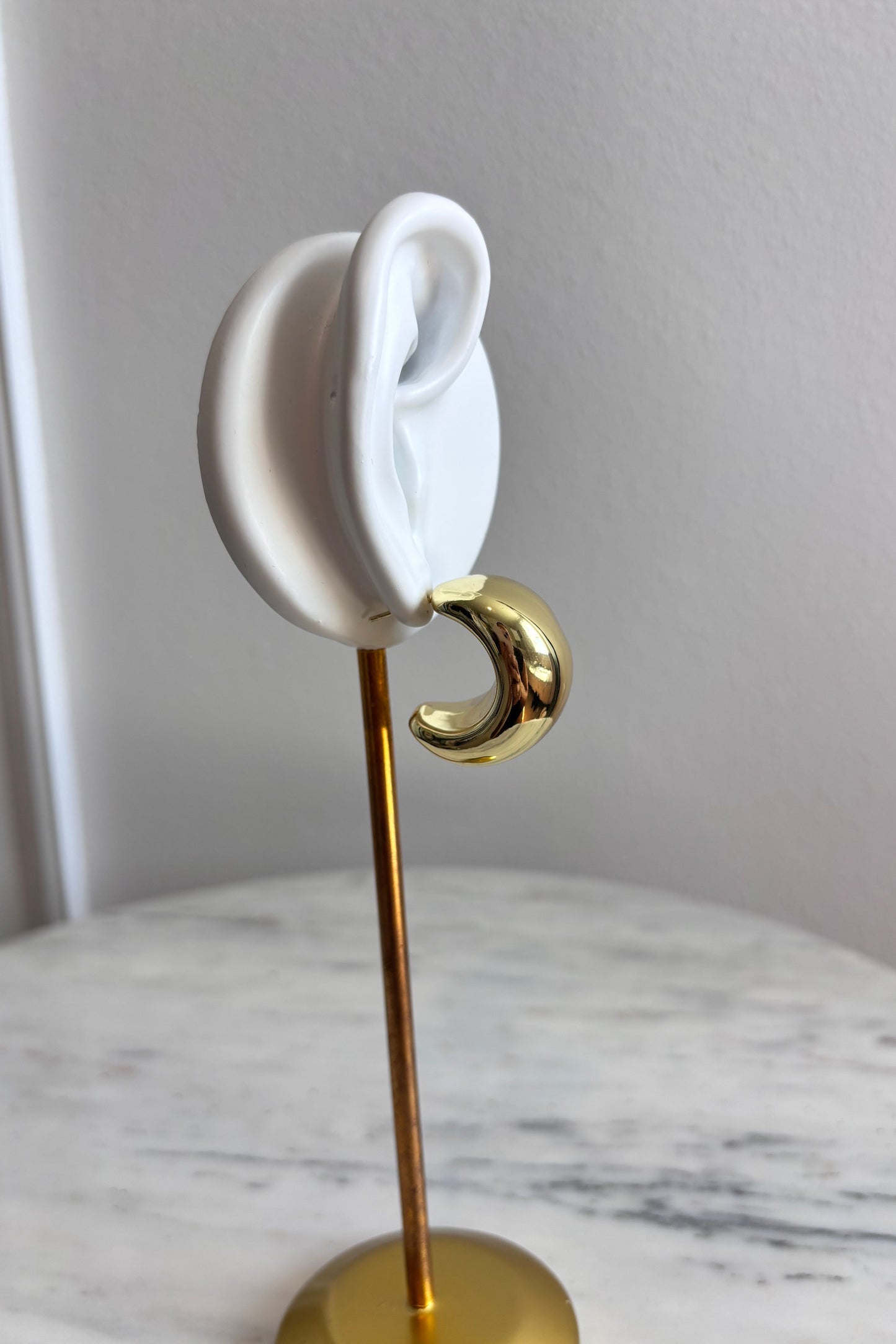 14K GOLD DIPPED LUXE HOOP EARRINGS