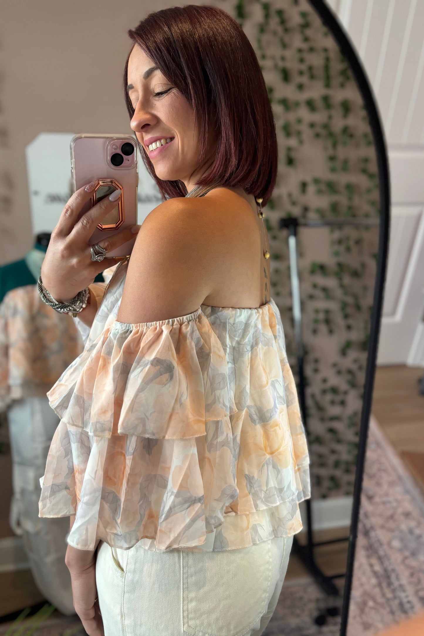 FLORAL OFF SHOULDER TOP