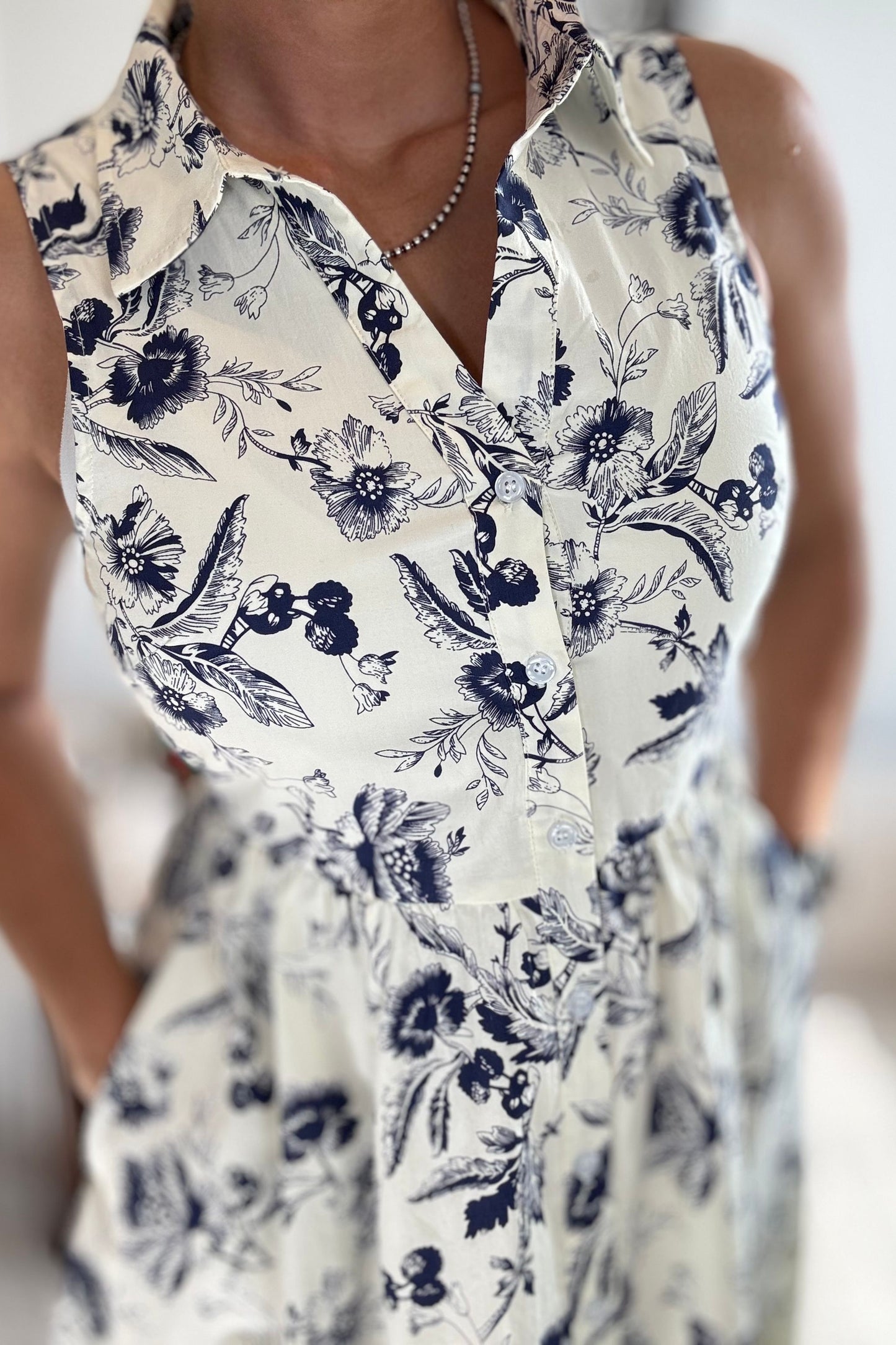 BLOSSOM GRACE MIDI DRESS- FLORAL MIDI DRESS