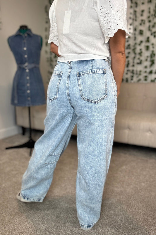 WIDE LEG JEANS PANTS