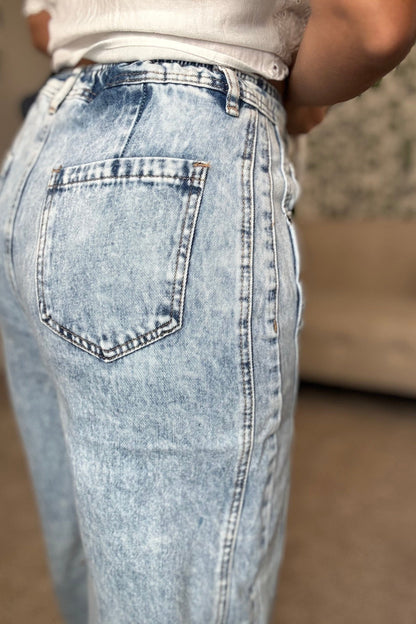 WIDE LEG JEANS PANTS
