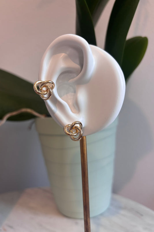 Knot stud earrings