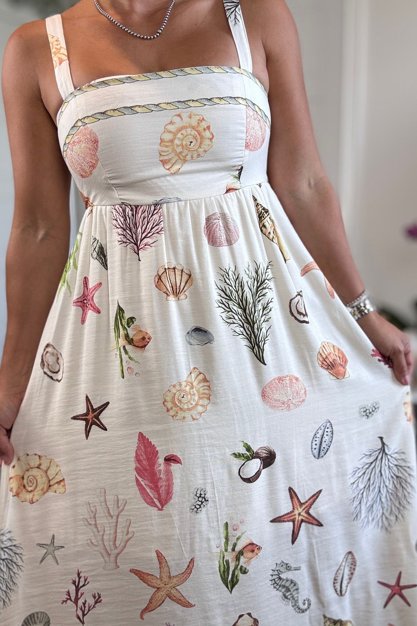 Nautica Print Midi Dress