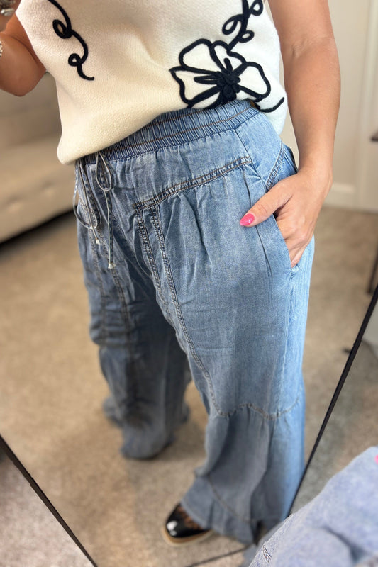TENCEL WIDE LEG PALAZZO
