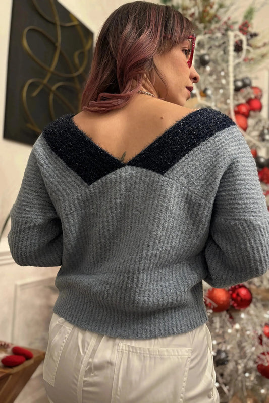 BLUE SWEATER