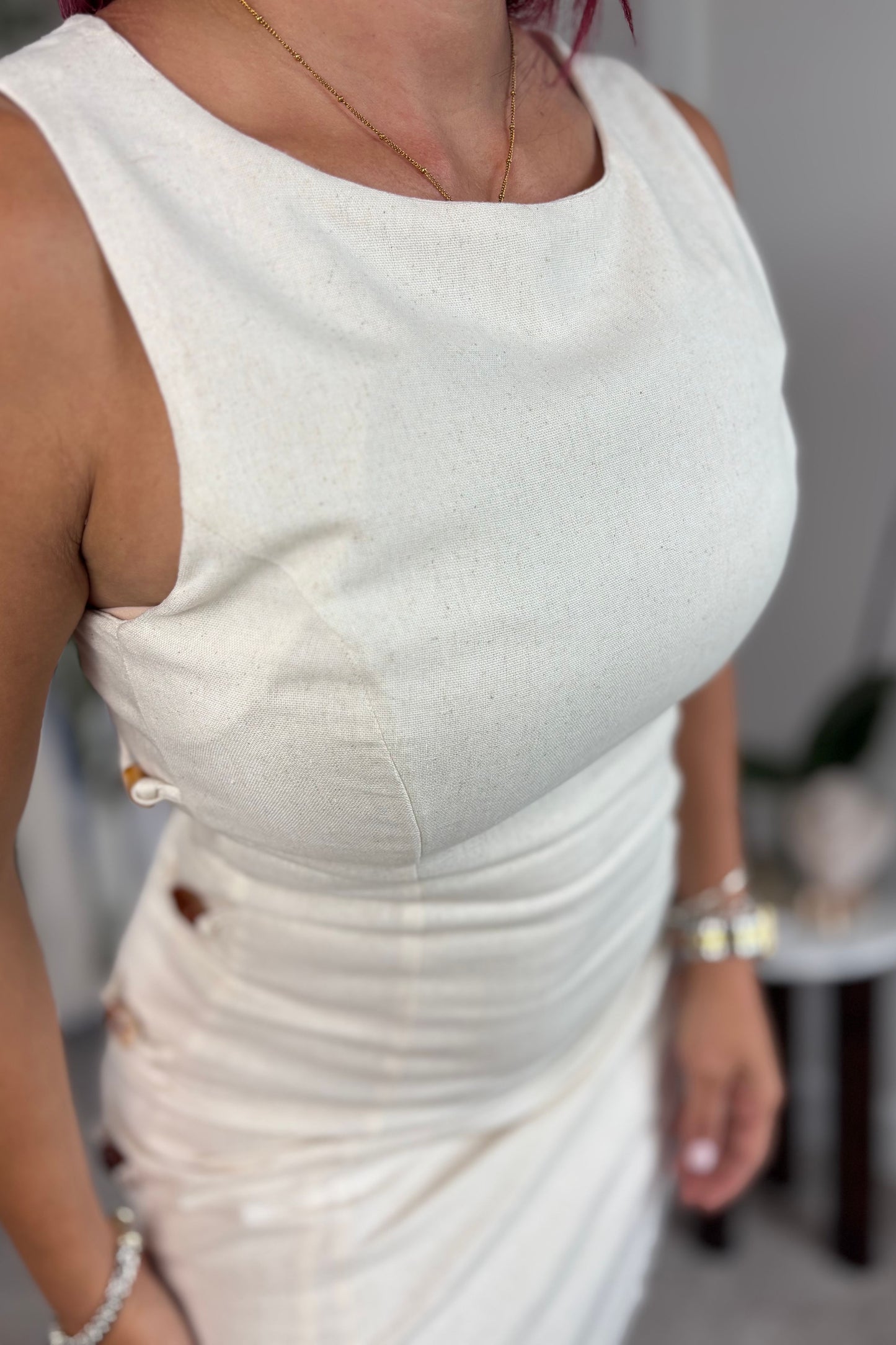 Linen Mini Dress