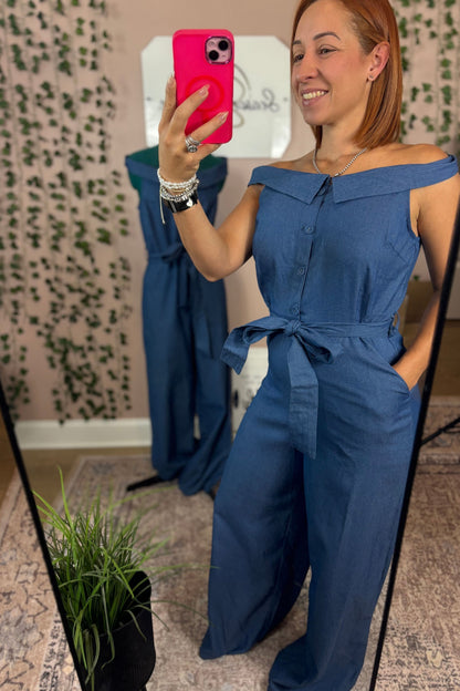 DENIM JUMPSUIT