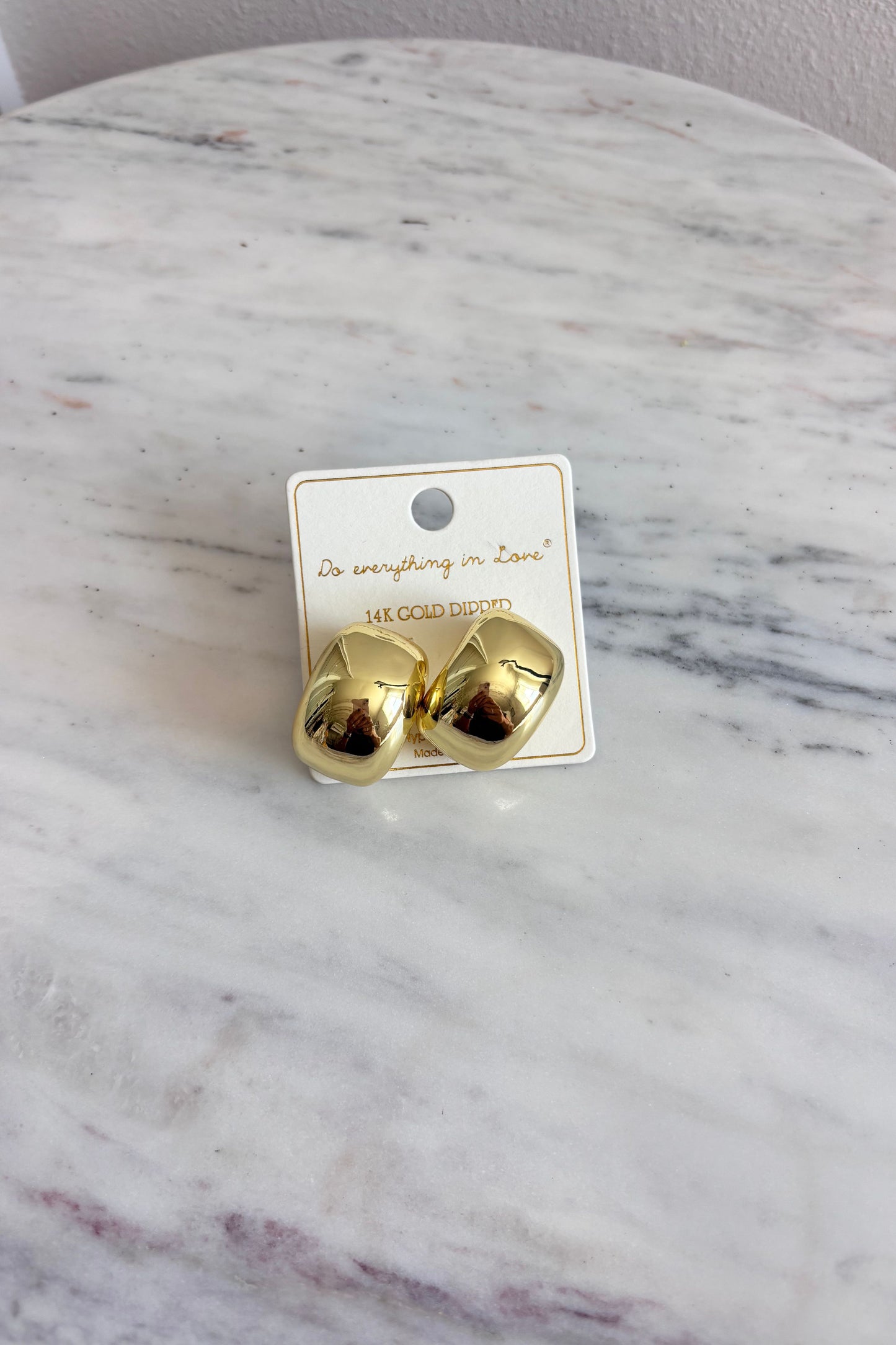 14K GOLD DIPPED LUXE HOOP EARRINGS