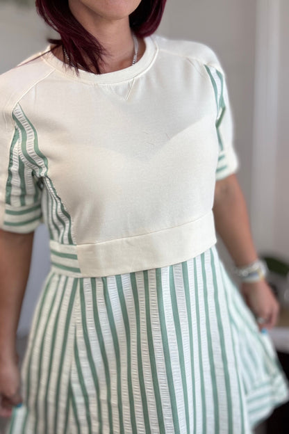 Stripes Comfortable Short dress