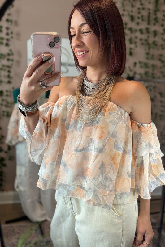 FLORAL OFF SHOULDER TOP