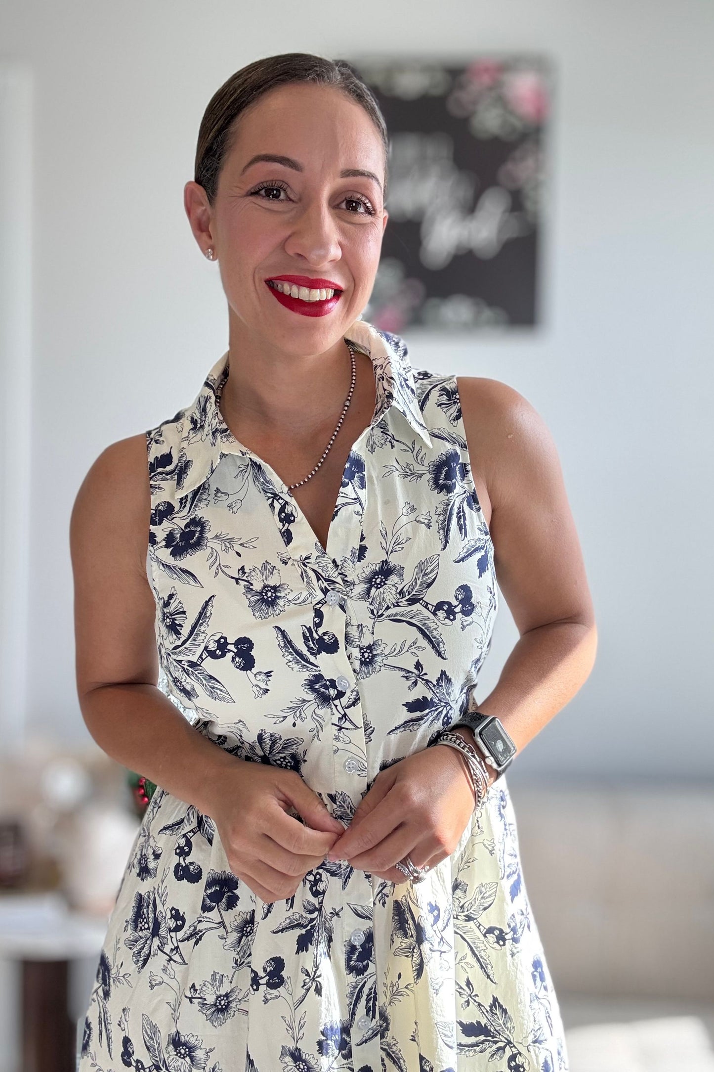 BLOSSOM GRACE MIDI DRESS- FLORAL MIDI DRESS