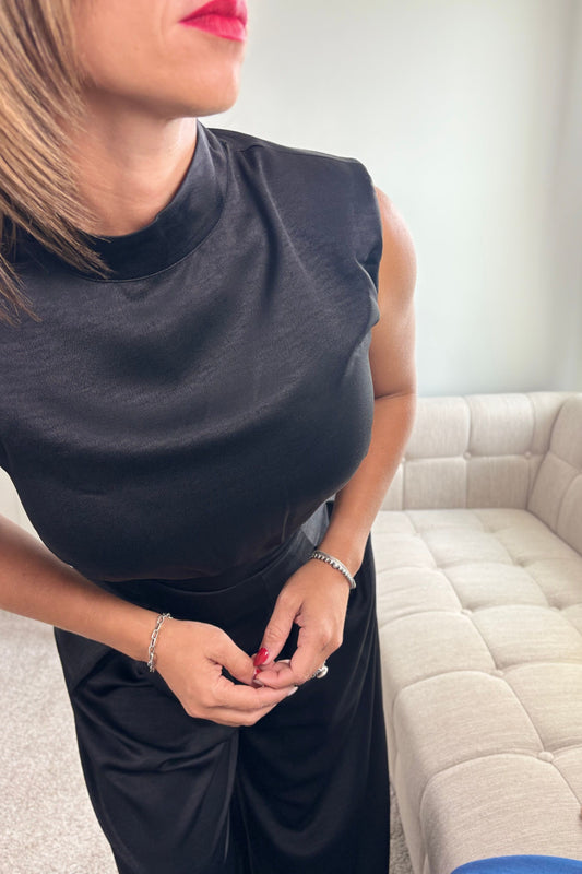 ELEGANT CLASSIC BLACK JUMPSUIT-TIMELESS ELEGANCE