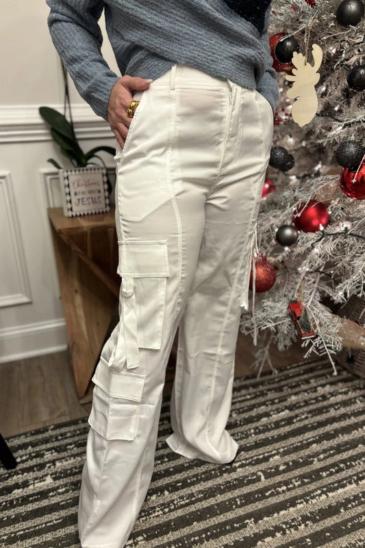 OFF WHITE CARGO PANTS