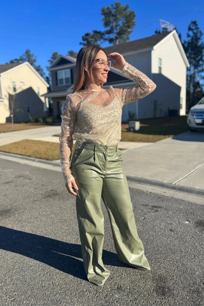 PAISLEY SEQUIN TOP