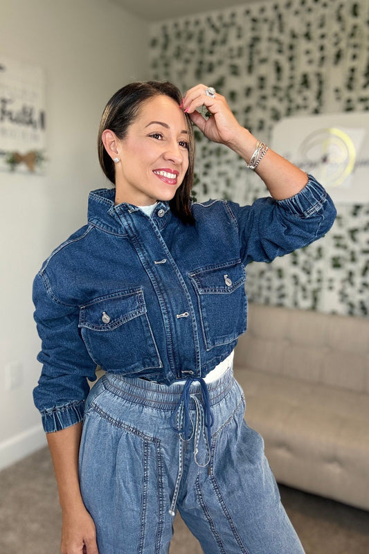 CROPPED DENIM JACKET
