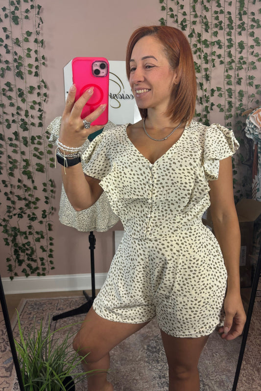 LEOPARD PRINT ROMPER