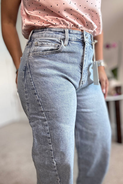 High Waisted Barrel Jeans